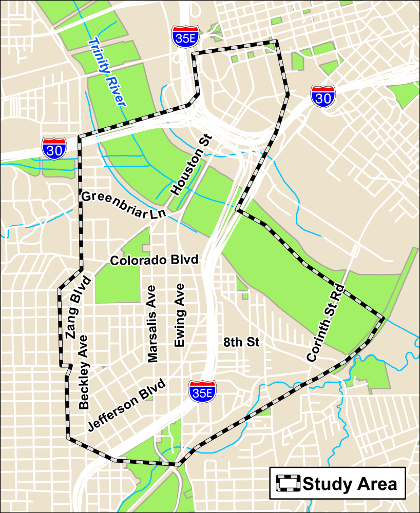 Oak Farms Study Area Map